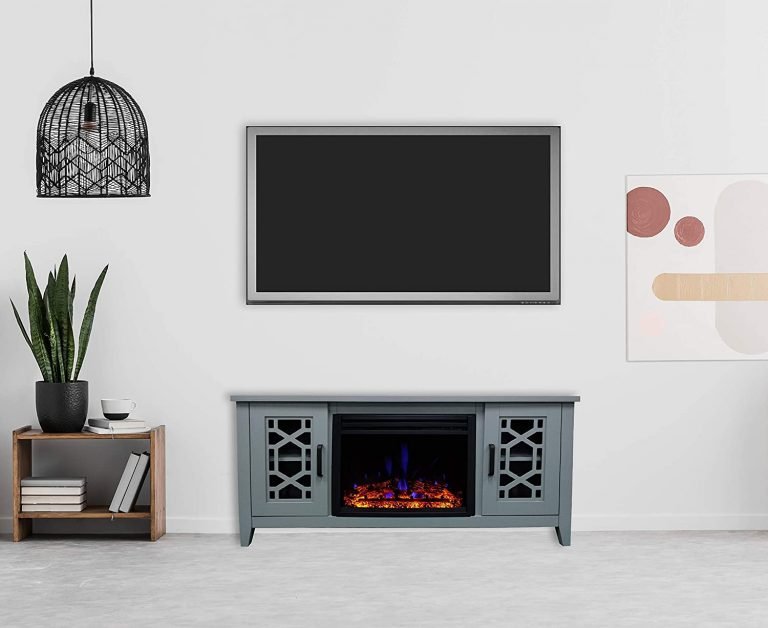 Chimenea ELÉCTRICA con mueble ⚡️ Tu TV lucirá este 2021